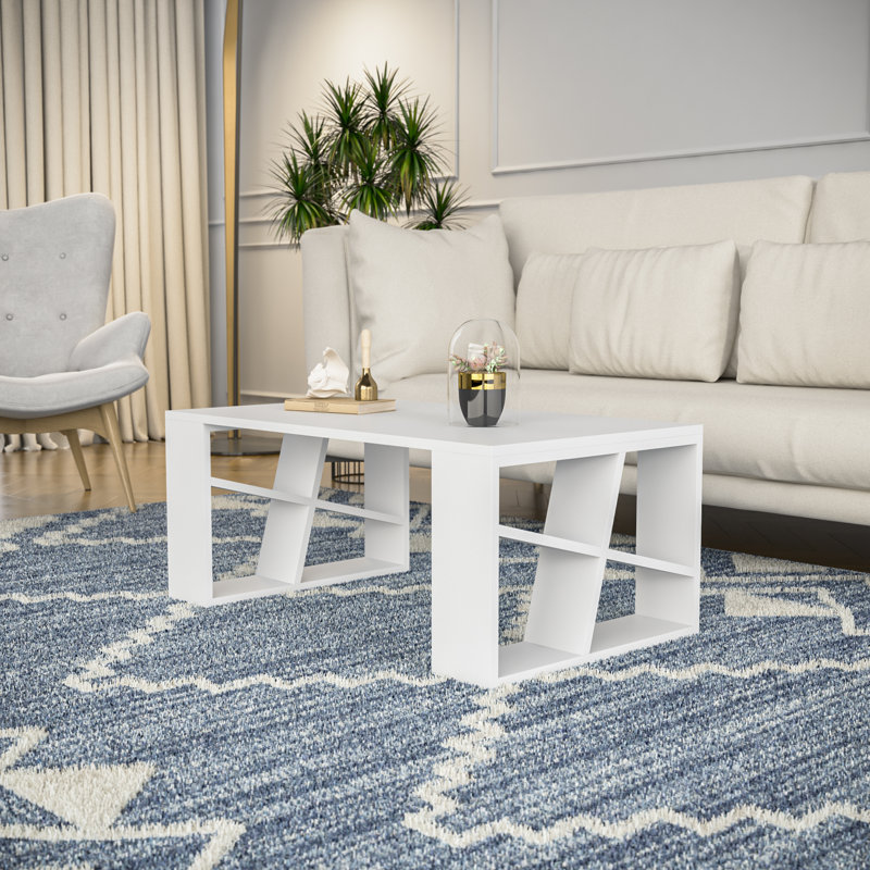 Yareli Single Coffee Table, White