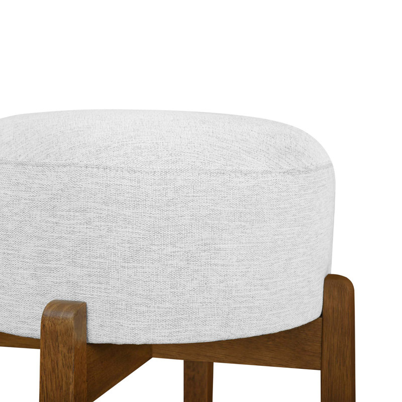 Tabouret de bar rembourré Vera, Noyer foncé, 2