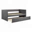 Upholstery Wooden Frame Daybed with Pull Out Trundle-175813564
