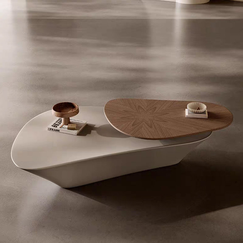 Shaped rotating creative end table