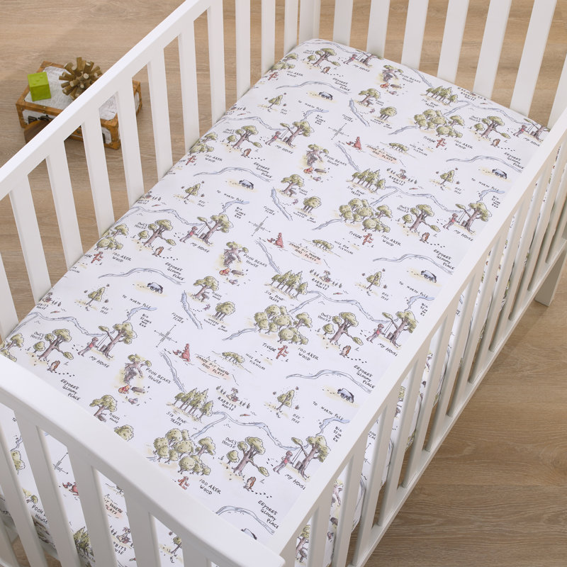 Drap-housse pour lit de bébé standard Nojo Disney Baby Basics