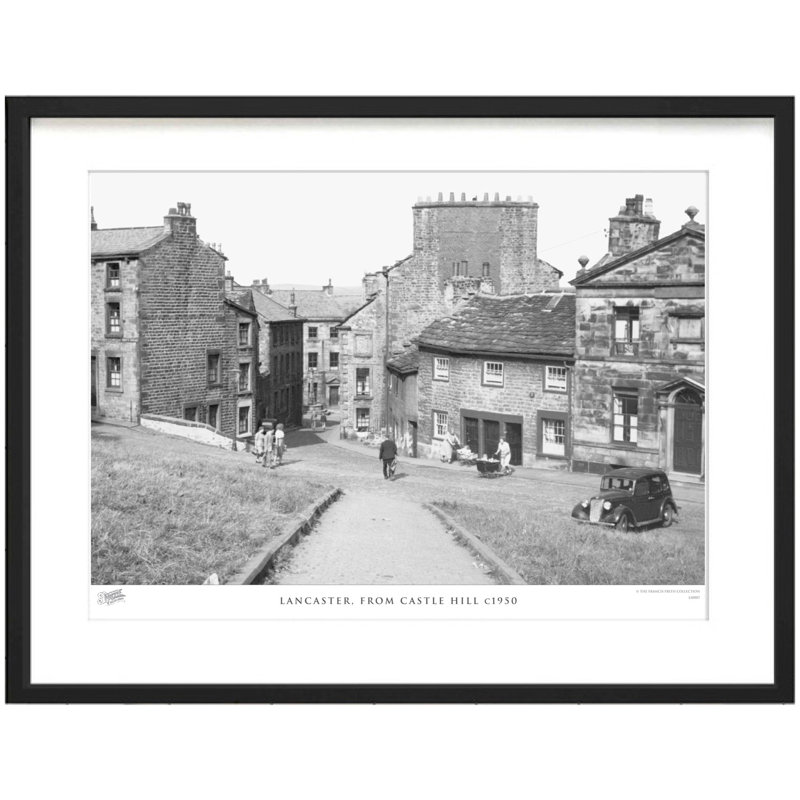 Lancaster, From Castle Hill C1950 - Single Picture Frame Print, 40cm H x 50cm W x 2.3cm D