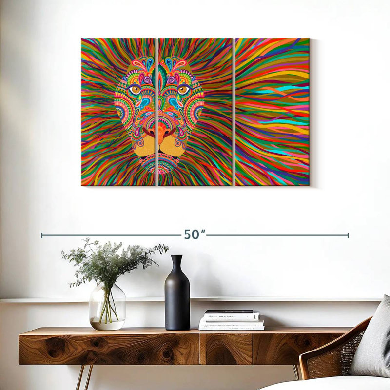 Brampt The King Lion, 24" H x 38" W