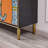 Light Luxury Orange Painted Accent Cabinet