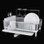 Simplehuman Kitchen Dish Drying Rack With Swivel Spout, Fingerprint-Proof Stainless Steel Frame