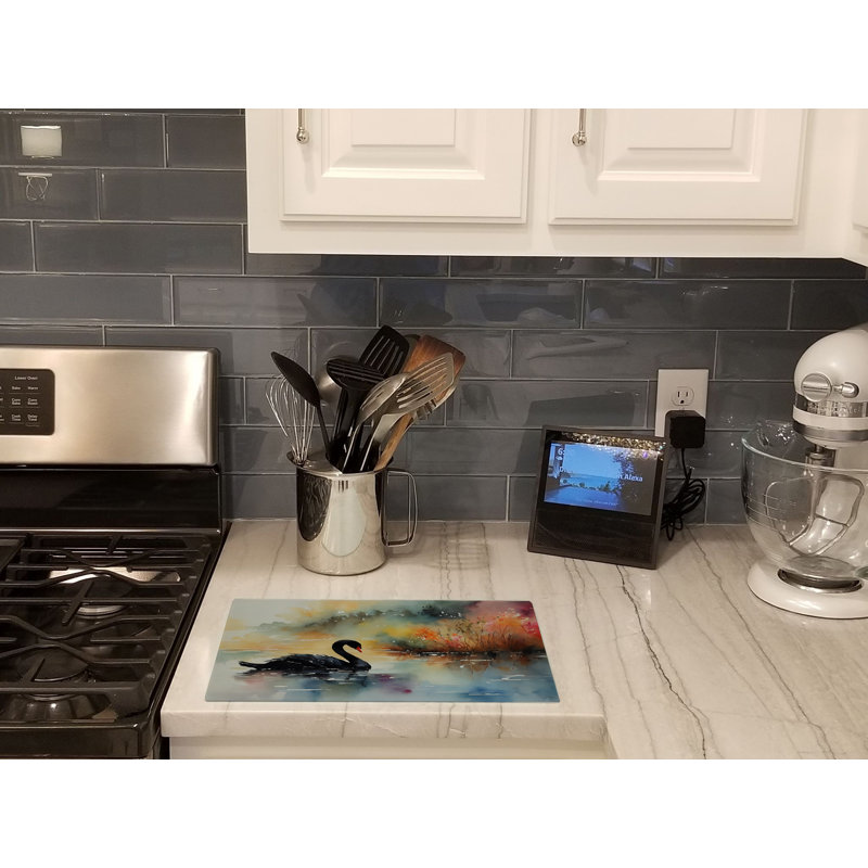 Black Swan Glass Cutting Board