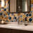 Glazed Blue Mosaic Ceramic Pebble Porcelain Tile