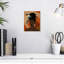 Impression sur toile florale, femme noire-75910481