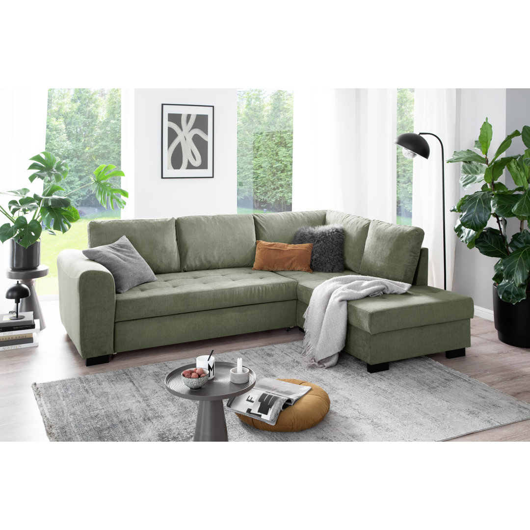 Ecksofa Lequitta mit Bettfunktion