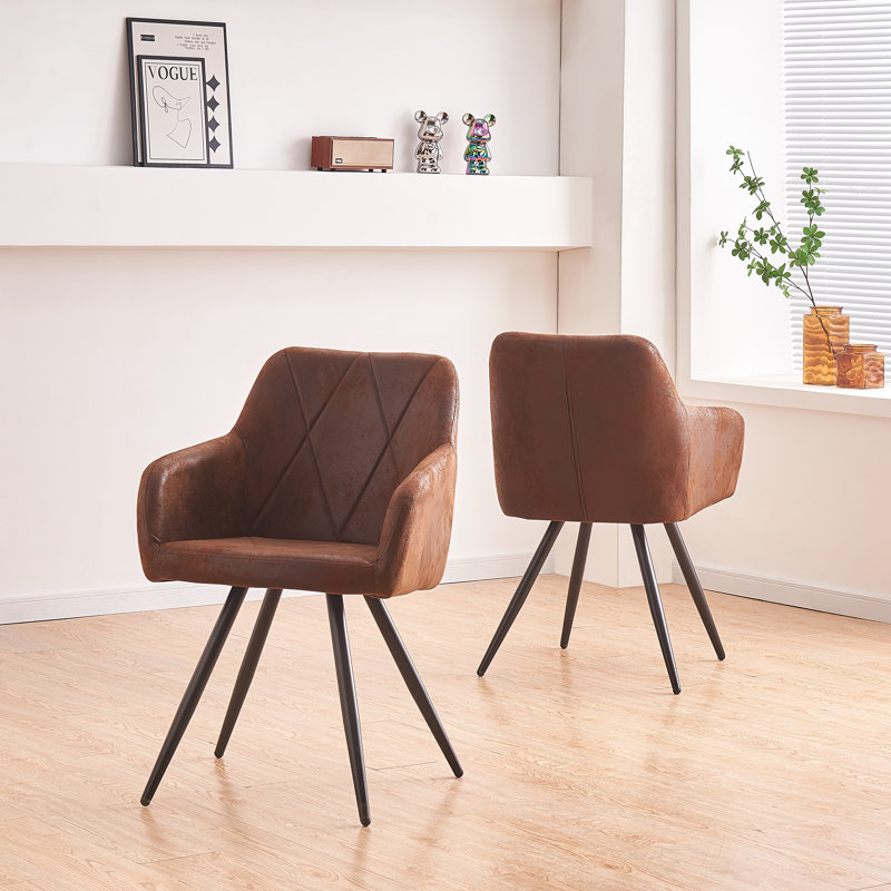 Chaise de salle à manger Annela, Brun