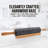 Zulay Kitchen Marble Rolling Pin With Stand - Long Rolling Pin Marble With Beechwood Handle