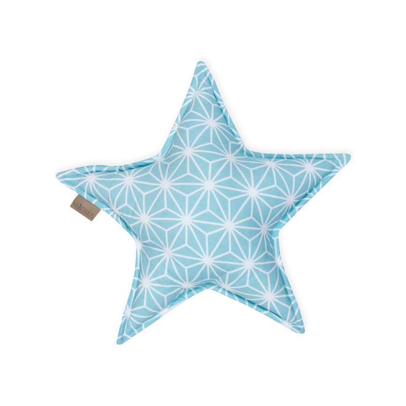 Weiße Diamante Geometric Novelty Cushion, Pastel blue