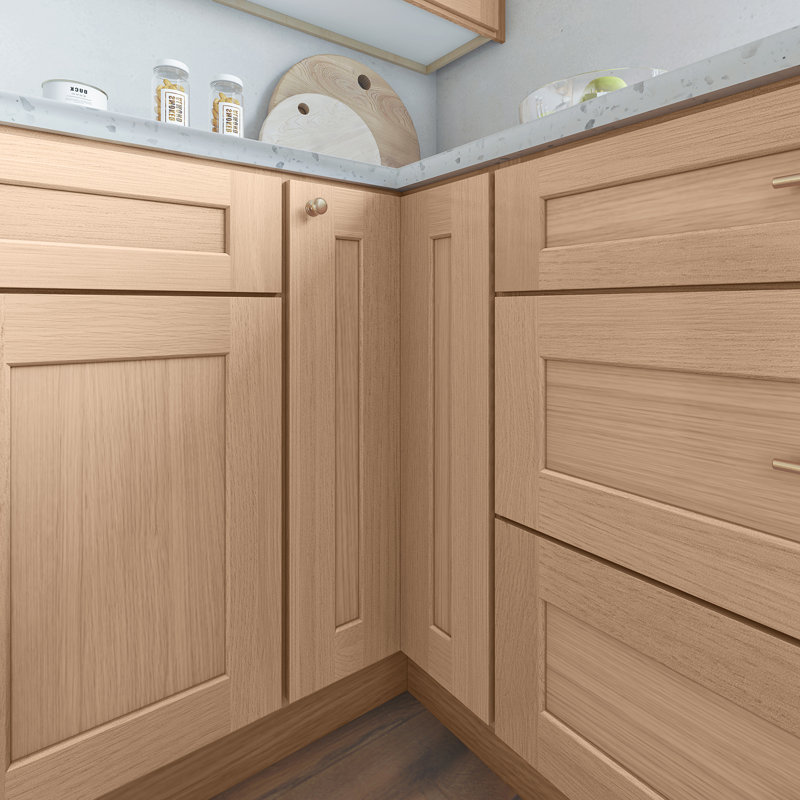 Armoire Base Lazy Susan, L 33 po x H 34,5 po x P 24 po, Chêne Redondo
