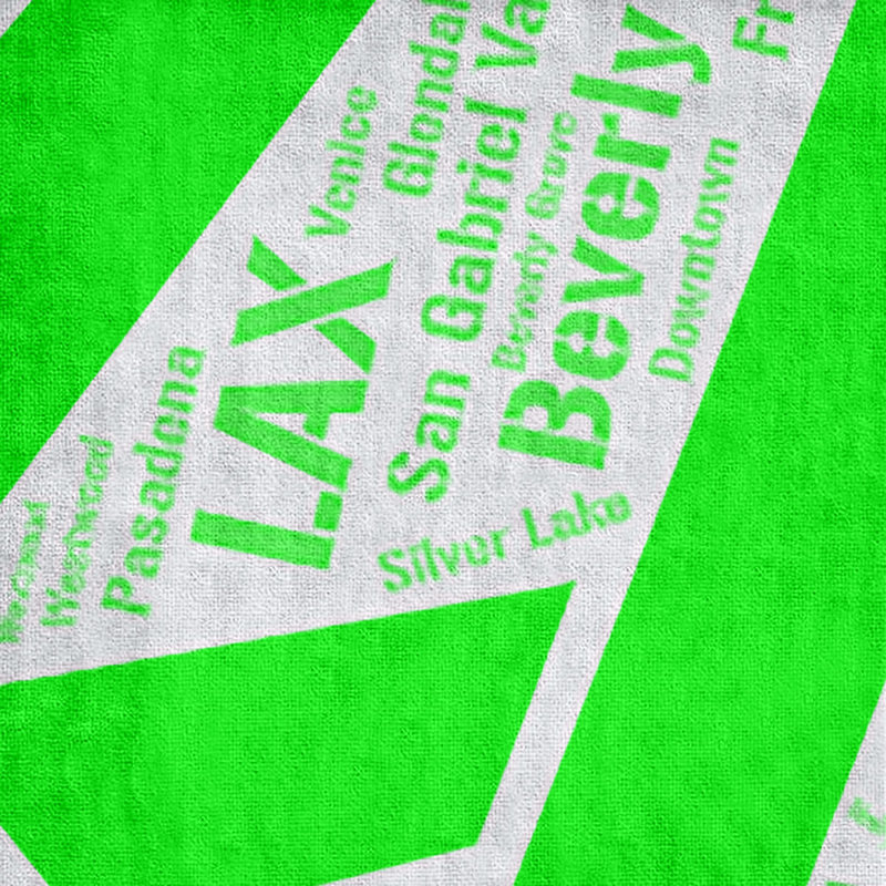 Bath Towel, Green, Microfiber, Los Angeles