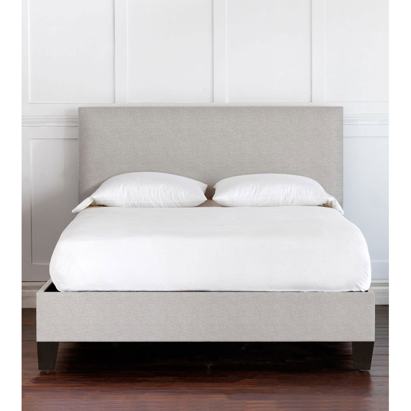 Upholstered Bed, King, Gray