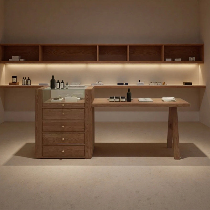 Vitrine simple et élégante pour vêtements pour femmes, offrant à la fois des fonctions de rangement pratiques et un style tendance