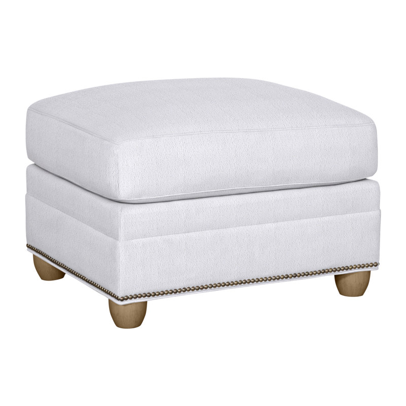 Fairgrove Upholstered Ottoman, Hampton, Navada Snow, Yes