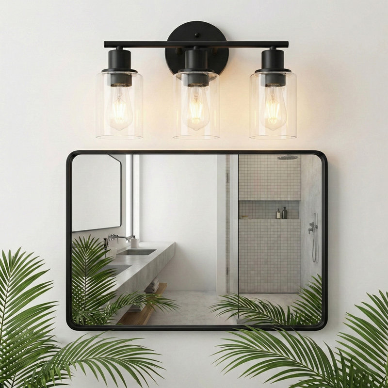 Berumen 3 - Light Vanity Light, Matte Black