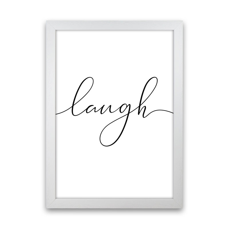 Live - Laugh - Love 2/3 - Print, White Framed, 63cm H x 46cm W x 3cm D, Canvas