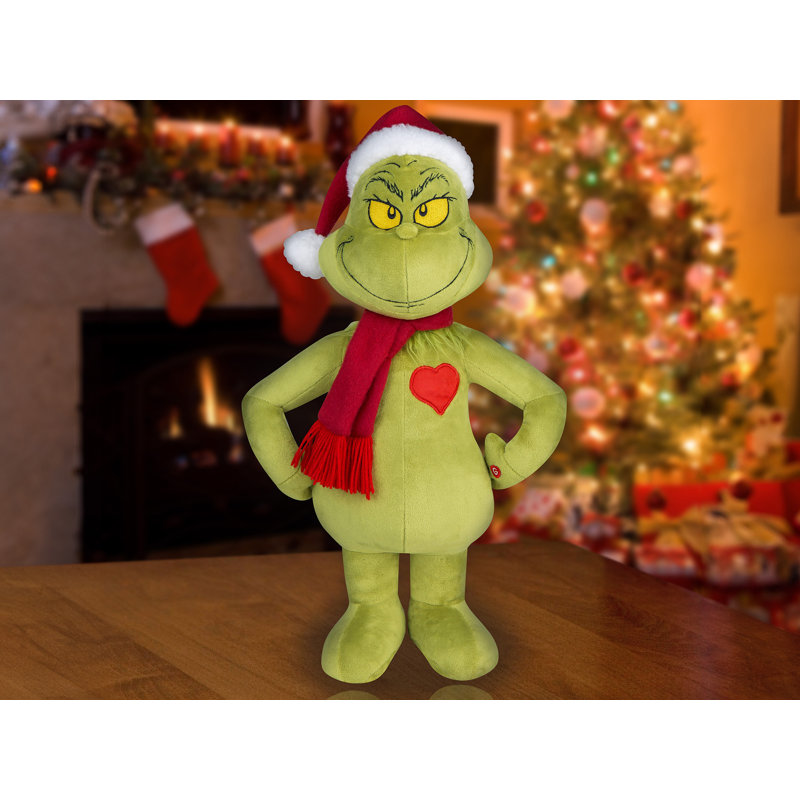 Porte d'entrée en peluche de Noël Dr. Seuss The Grinch de Gemmy Industries 19,5 pouces