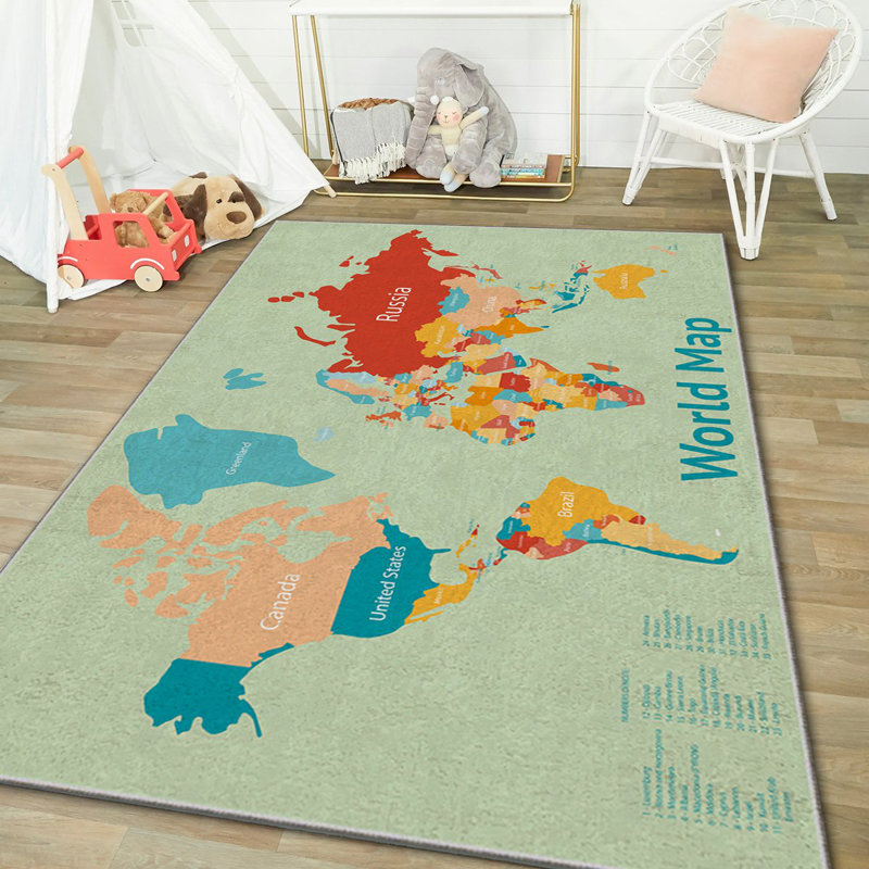 Luxurious Area Rug (2.6 x 4.6 Feet), 100% Polyester, 740 g/m² | Soft Velvet Fabric, Non-Slip Felt Dot Underside, Laminated Sponge for Comfort | Antibacterial, Machine Washable at 30°C | Elegant Home Décor