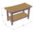 Patented 30" Maluku Teak Shower Bench with Shelf-480747280