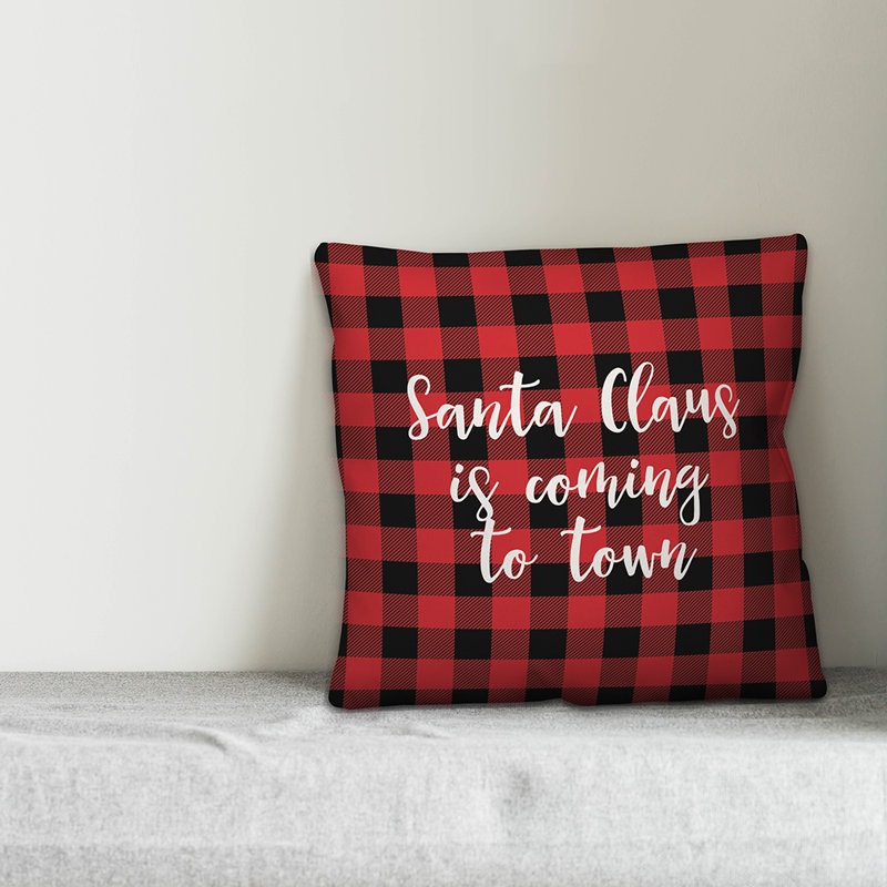  Coussin décoratif «Santa Claus is Coming to Town in Buffalo», Coussin décoratif