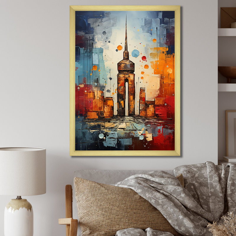 Germany Berlin Wall Remnants " Germany Berlin Wall Remnants ", 40" H x 30" W x 1.5" D, Gold Picture Framed