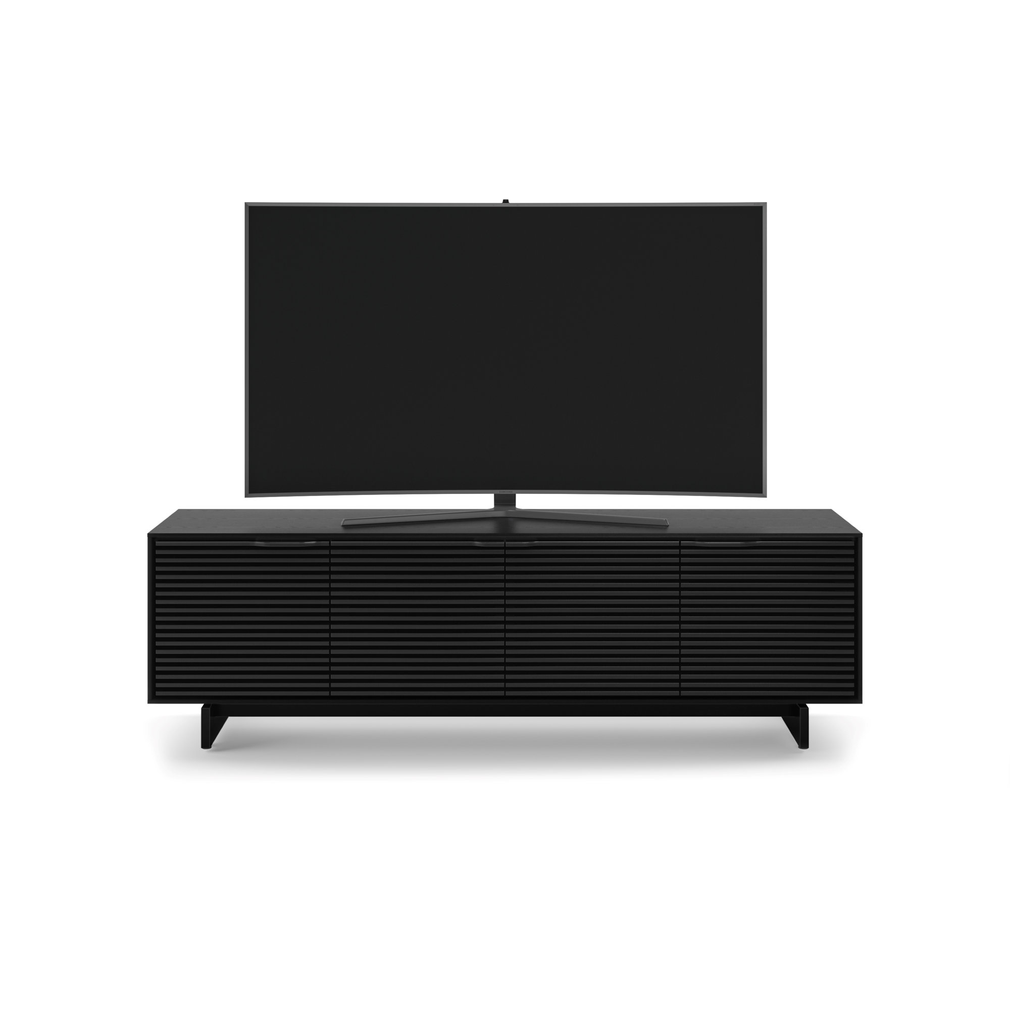Align 81'' Media Console, Ebonized Ash, 25"H x 81"W x 18"D