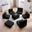 Canapé modulaire modulaire (noir)