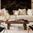 Nut-brown Solid Wood Rectangular Coffee Table-761472301