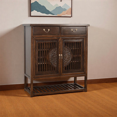 Chinese style retro storage shoe cabinet
