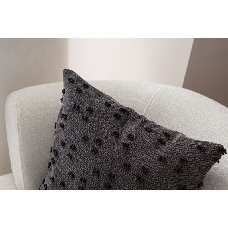 Premium Black Cushion Cover, 16.9 x 16.9 Inches | 100% Polyester, Machine Washable, Soft Fabric, Durable & Stylish | Perfect for Home Decor, Sofas, Chairs & Outdoor Use | Easy Care and Modern Design
