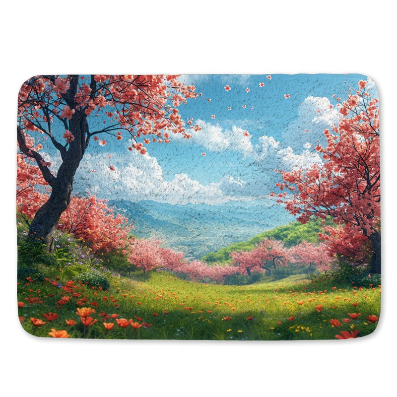 Tapis de bain paysage