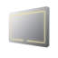 Metal Flat Wall Mirror with Shelves