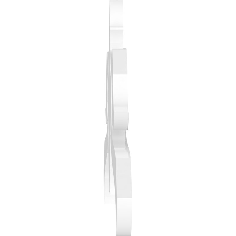 Pignon en PVC de qualité architecturale Florence, H 20 po x l 60 po x P 1 po, 7 / 12