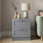 Tasneem 2 Drawer Bedside Table Compact Nightstand Storage Cabinet Modern Bedroom Side Table-729025762
