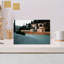 Verona Riverside Evening Serene Tranquil Abstract Cypress Architecture City Wall Art Print 1 Piece Wrapped Canvas Wall Art-2138368427