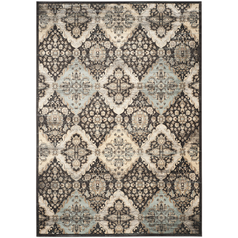 Floral Hand Woven Area Rug, Rectangle 155 x 231 cm