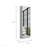 5-Shelf Wall Mounted Shoe Storage Cabinet With Mirror Door