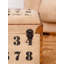 Boîte de rangement carrée en bois massif et cuir fait à la main écologique (20 po x 20 po x 21 po) 17 étages-225001277