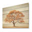Essence brune de chêne - Art de chêne sur bois de pin naturel-1627454316