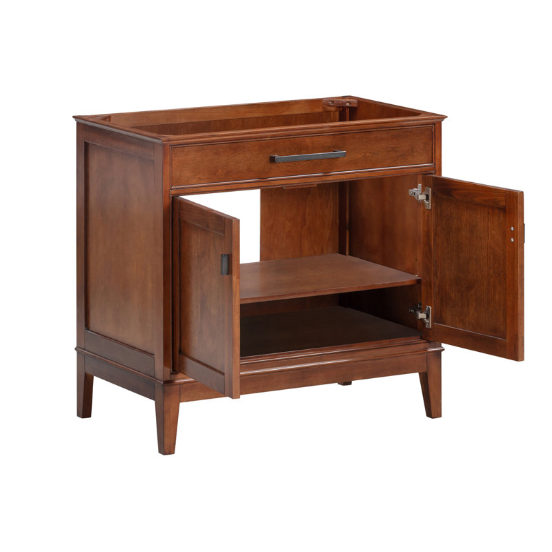Madison 36'' W Single Bathroom Vanity Base, Tobacco