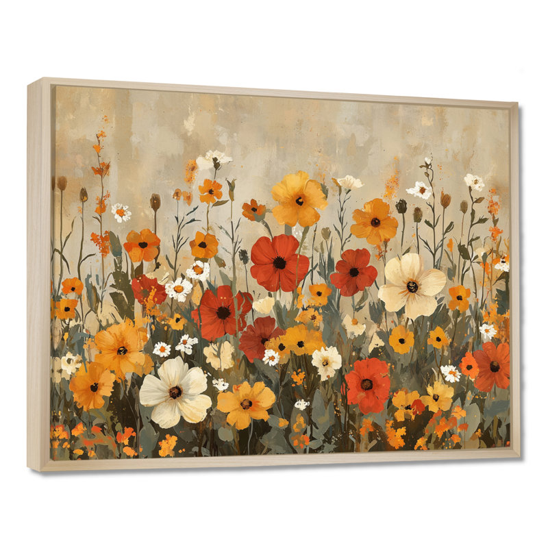 Alvey - Floral Wall Art, H 12 po x l 20 po, Toile tendue, Ne s’applique pas