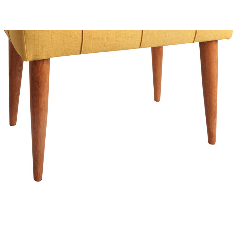 Odle 58Cm Wide Rectangle Footstool Ottoman, Yellow