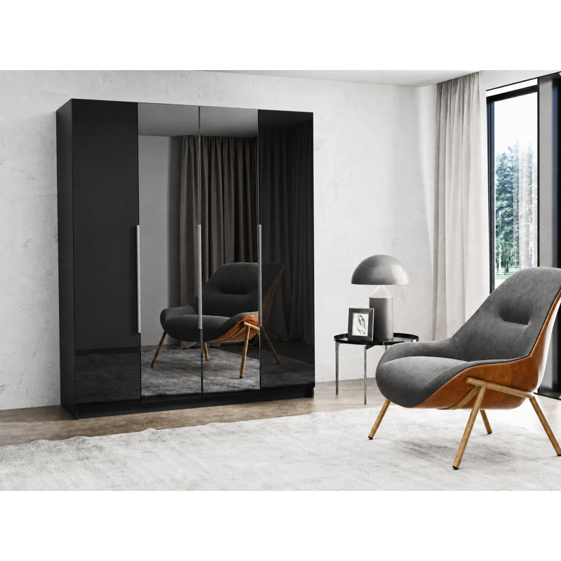 Armoire Macheal, H 85 po x l 71 po x P 24 po, GRAY