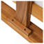 Ensemble de canapé de patio 6 pièces, ensemble de conversation modulaire d'extérieur en bois d'acacia, ensemble de conversation en forme de L, lit de jour convertible avec table à thé, repose-pieds, 5 coussins et coussins, teck et beige