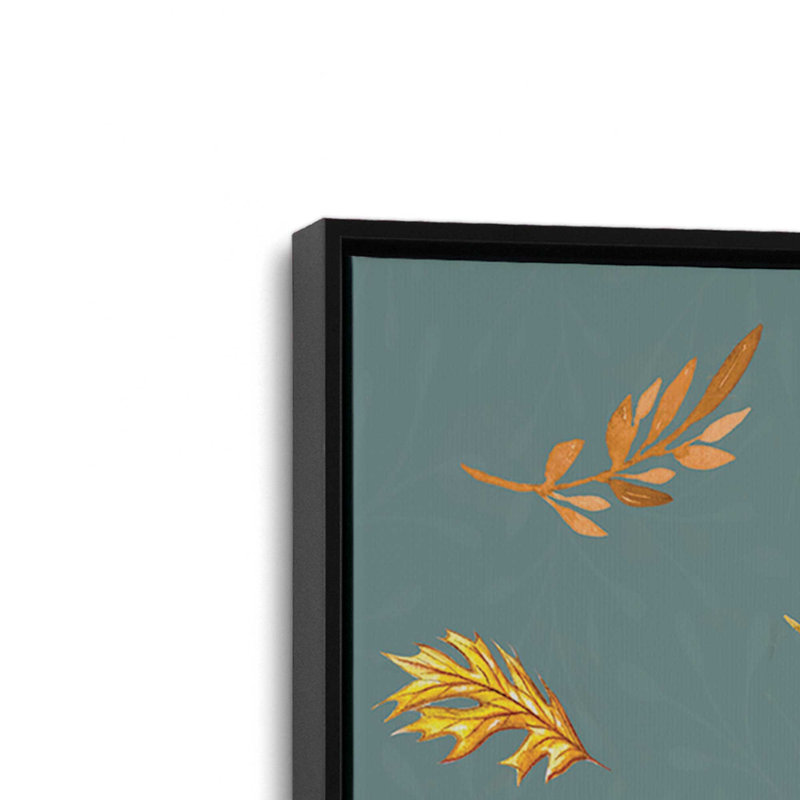 «Fall Rabbit» par Elizabeth Tyndall, reproduction d'art, L 24 po x H 32 po, Noir, Toile avec cadre