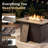 Aldiana 8-Piece Outdoor Conversation Set With Swivel Gliders And Fire Pit Table, 9-Person Wicker Patio Seating With Sofa, Armchairs & Ottomans-89190548-89190553