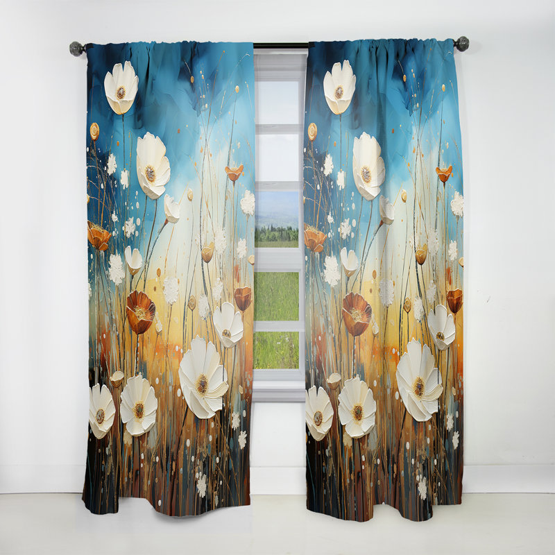 Cailum - Rideau Meadow - Rideau obscurcissant sans motif - 1 panneau, L 52 po x L 84 po
